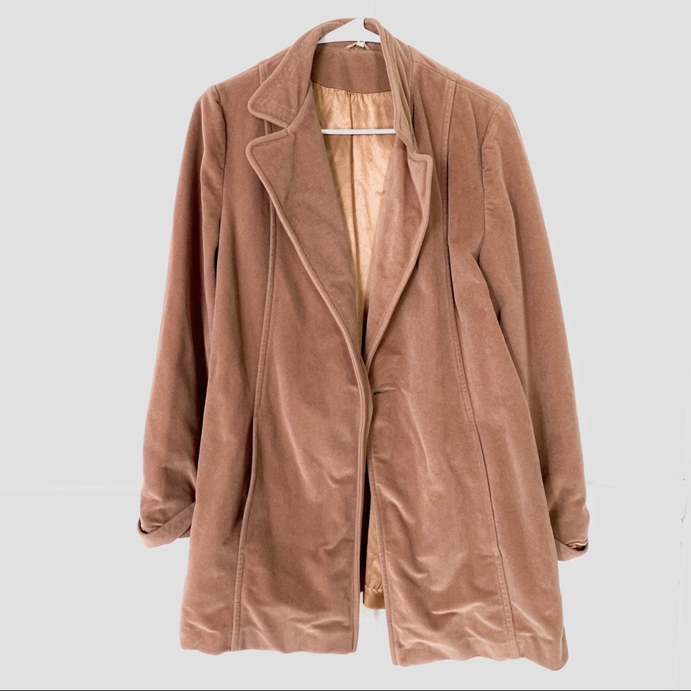 Velvet Tan Coat - Picture 2 of 5